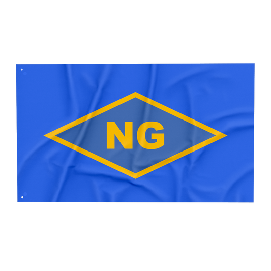 Blue NG Diamond Wall Flag 3x5