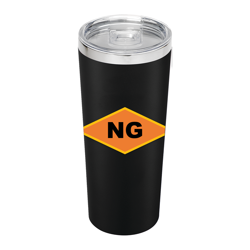 Orange NG Diamond Black Thor Copper Vacuum Insulated Tumbler 22 oz