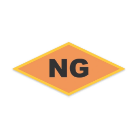 Orange NG Sticker