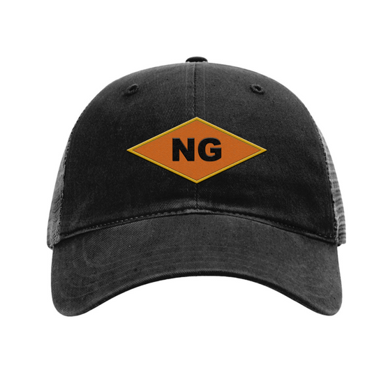 NG Diamond (Orange) Garment Washed Trucker Cap