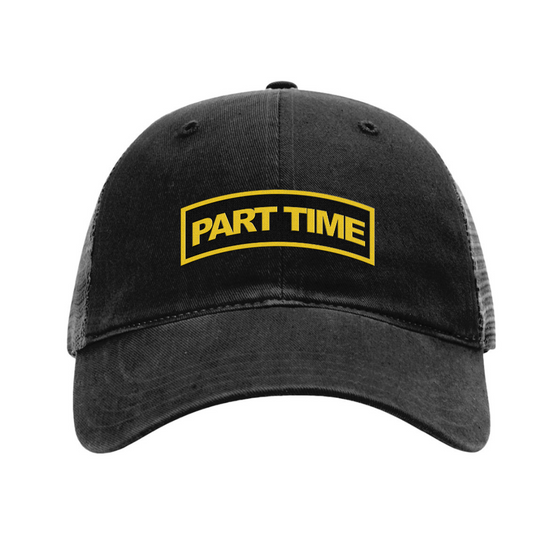 Part Time Tab Garment Washed Trucker Cap