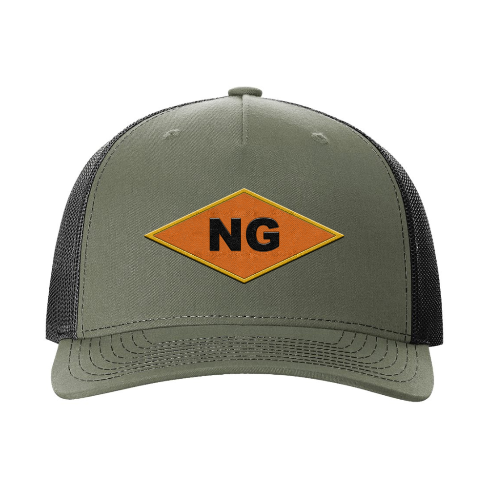 NG Diamond (Orange) Five-Panel Trucker Hat