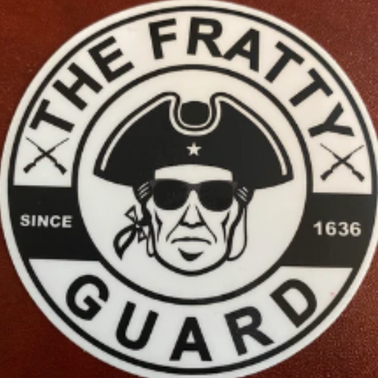 Fratty Guard Black & White Logo Sticker