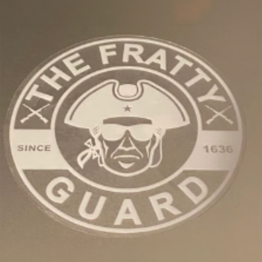Transparent Fratty Guard Logo Sticker